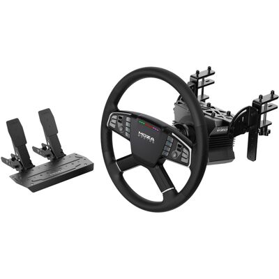 Moza Racing - Truck Simulator Sim Racing Bundle for Windows (Pedals, Wheelbase, & Steering Wheel) - Black Moza Racing - Truck Simulator Sim Racing Bundle for Windows (Pedals, Wheelbase, & Steering Wheel) - Black