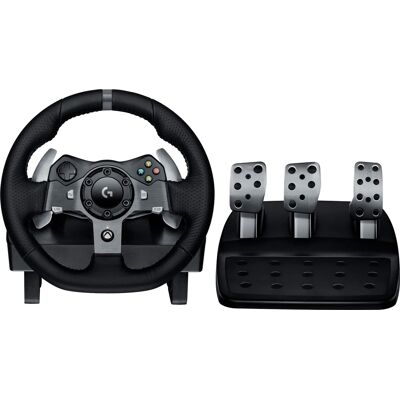 Logitech - G920 Driving Force Racing Wheel and Pedals for Xbox Series X S, Xbox One, Windows & Mac - Black Logitech - G920 Driving Force Racing Wheel and Pedals for Xbox Series X S, Xbox One, Windows & Mac - Black