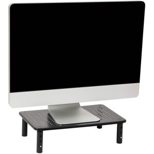 Mind Reader - Monitor Stand, Height Adjustable, Ventilated Laptop Riser, Office, Metal, 14.5"L x 9.25"W x 4-5.5"H - Black Mind Reader - Monitor Stand, Height Adjustable, Ventilated Laptop Riser, Office, Metal, 14.5"L x 9.25"W x 4-5.5"H - Black