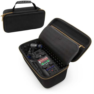 CASEMATIX - Hard Travel Case for Zoom H5studio 4-Track Handy Recorder & Portable Voice Recorder Accessories CASEMATIX - Hard Travel Case for Zoom H5studio 4-Track Handy Recorder & Portable Voice Recorder Accessories