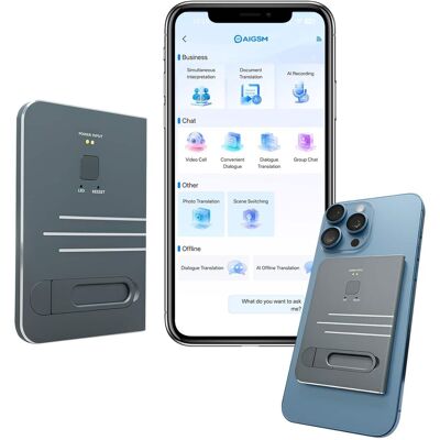 MALAND - AI Voice Recorder,Instant Translation, App Control, Note Taker for Meetings & Calls, Supports 144 Languages - Gray MALAND - AI Voice Recorder,Instant Translation, App Control, Note Taker for Meetings & Calls, Supports 144 Languages - Gray