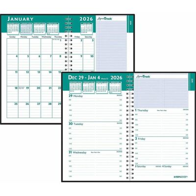 House of Doolittle - Weekly Monthly 13 Month January 2026 to January 2027 5 x 8 Wire Bound Black Planner House of Doolittle - Weekly Monthly 13 Month January 2026 to January 2027 5 x 8 Wire Bound Black Planner