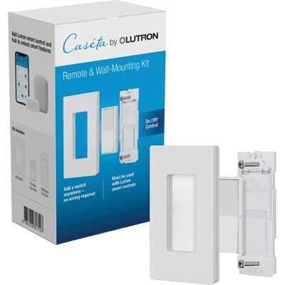 Lutron - Pico Paddle Remote Wall-Mounting Kit - White Lutron - Pico Paddle Remote Wall-Mounting Kit - White