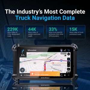 Rand McNally - RANDTAB6 6-inch GPS Truck Navigator with Industry's Best Custom Trucking Routes, Rand Navigation 2.0 with 2 Rand McNally - RANDTAB6 6-inch GPS Truck Navigator with Industry's Best Custom Trucking Routes, Rand Navigation 2.0 with 2