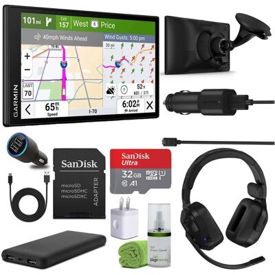 Garmin - dēzl OTR620 6in Truck GPS Bundle with dēzl Headset 110 - Black Garmin - dēzl OTR620 6in Truck GPS Bundle with dēzl Headset 110 - Black