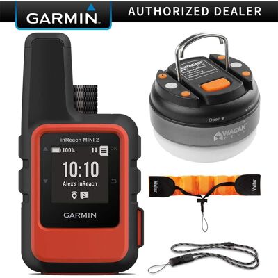 Garmin - inReach Mini 2 Portable Satellite GPS Navigator (Flame Red) + Accessory Bundle Garmin - inReach Mini 2 Portable Satellite GPS Navigator (Flame Red) + Accessory Bundle
