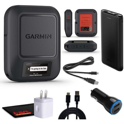 Garmin - inReach Messenger Satellite Communicator Handheld Messaging Device Bundle Garmin - inReach Messenger Satellite Communicator Handheld Messaging Device Bundle