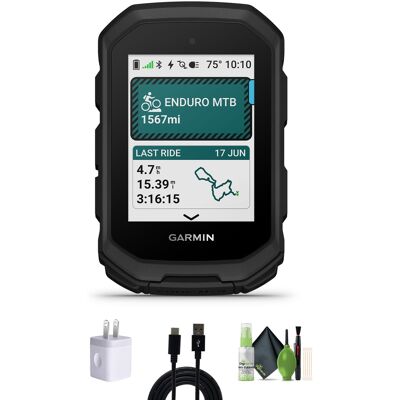 Garmin - Edge MTB Rugged GPS Bike Computer Cleaning Kit Bundle - Black Garmin - Edge MTB Rugged GPS Bike Computer Cleaning Kit Bundle - Black