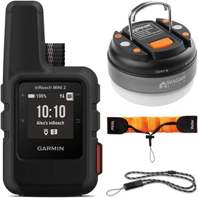 Garmin - inReach Mini 2 Portable Satellite GPS Navigator + Accessory Package - Black Garmin - inReach Mini 2 Portable Satellite GPS Navigator + Accessory Package - Black