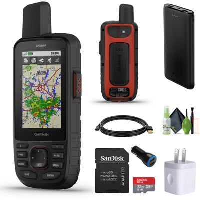 Garmin - GPSMAP 67i Rugged GPS Handheld Bundle - Black Garmin - GPSMAP 67i Rugged GPS Handheld Bundle - Black