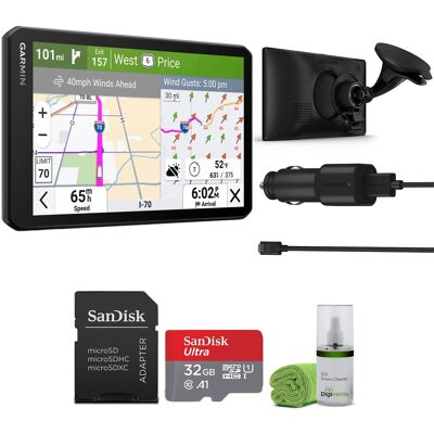 Garmin - dezl OTR720, Large, Easy-to-Read 7” GPS Truck Navigator Bundle - Black Garmin - dezl OTR720, Large, Easy-to-Read 7” GPS Truck Navigator Bundle - Black