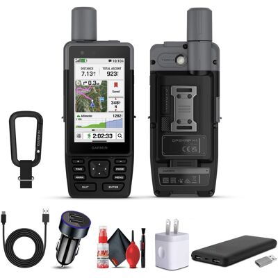 Garmin - GPSMAP H1, Premium GPS Handheld Navigator with Color Touchscreen and Buttons, Durable IP67 Water Rating - Black Garmin - GPSMAP H1, Premium GPS Handheld Navigator with Color Touchscreen and Buttons, Durable IP67 Water Rating - Black