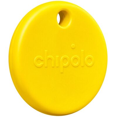 Chipolo - POP Tracker Tag with Bluetooth, Call Your Phone, Out of Range Alert, Apple Find My & Android Find Hub Compatible - Yellow Chipolo - POP Tracker Tag with Bluetooth, Call Your Phone, Out of Range Alert, Apple Find My & Android Find Hub Compatible - Yellow