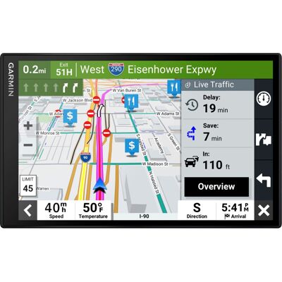 Garmin - DriveSmart 86 8" GPS with Built-In Bluetooth, Map Updates and Traffic Updates - Black Garmin - DriveSmart 86 8" GPS with Built-In Bluetooth, Map Updates and Traffic Updates - Black