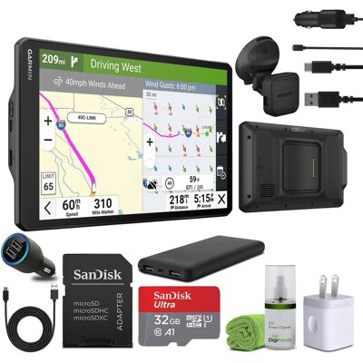 Garmin - dezl OTR1020, Extra-Large, Easy-to-Read 10” GPS Truck Navigator Bundle - Black Garmin - dezl OTR1020, Extra-Large, Easy-to-Read 10” GPS Truck Navigator Bundle - Black