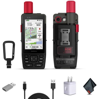 Garmin - GPSMAP H1i Plus, Premium GPS Handheld Navigator with inReach Plus Technology, Voice Memos, and SOS Off-Grid Bundl - Black Garmin - GPSMAP H1i Plus, Premium GPS Handheld Navigator with inReach Plus Technology, Voice Memos, and SOS Off-Grid Bundl - Black