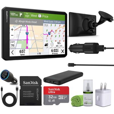 Garmin - dezl OTR720, Large, Easy-to-Read 7” GPS Truck Navigator Bundle - Black Garmin - dezl OTR720, Large, Easy-to-Read 7” GPS Truck Navigator Bundle - Black