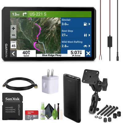 Garmin - zūmo XT2 Motorcycle GPS Navigator Bundle with Mount & 32GB Card - Black Garmin - zūmo XT2 Motorcycle GPS Navigator Bundle with Mount & 32GB Card - Black