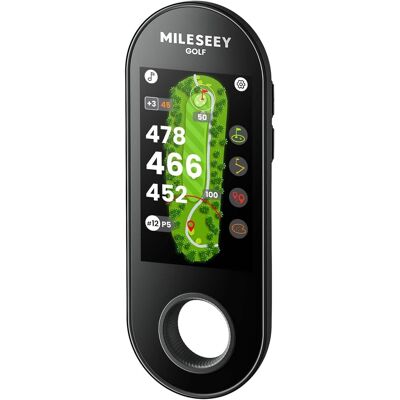 Mileseey - GeneSonic Go Golf GPS Handheld Rangefinder with 43,000 Golf Courses 3" Full-Color Touchscreen Display & Magnet Mount - Black Mileseey - GeneSonic Go Golf GPS Handheld Rangefinder with 43,000 Golf Courses 3" Full-Color Touchscreen Display & Magnet Mount - Black