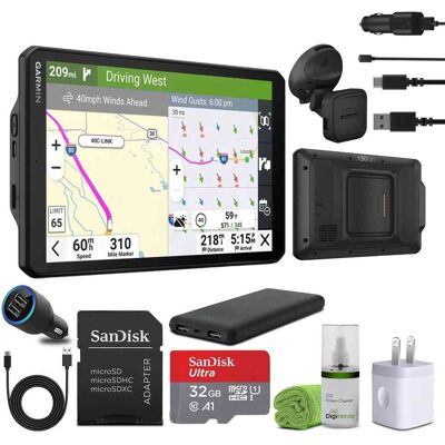 Garmin - dezl OTR820, Large, Easy-to-Read 8” GPS Truck Navigator Bundle - Black Garmin - dezl OTR820, Large, Easy-to-Read 8” GPS Truck Navigator Bundle - Black