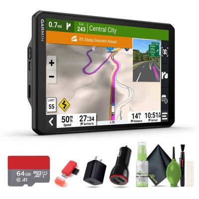 Garmin - RV 895 GPS Navigator 8in Custom Routing RV Bundle - Black Garmin - RV 895 GPS Navigator 8in Custom Routing RV Bundle - Black