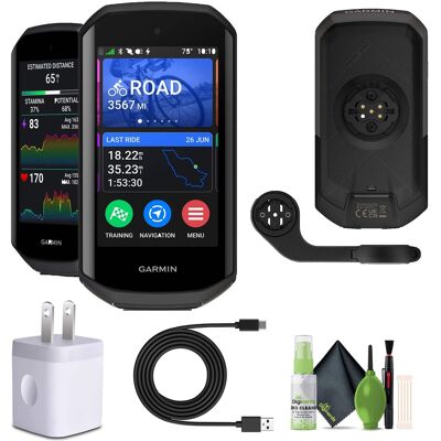 Garmin - Edge 1050 Cycling Computer Touchscreen Bundle - Black Garmin - Edge 1050 Cycling Computer Touchscreen Bundle - Black