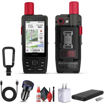 Garmin - GPSMAP H1i Plus, Premium GPS Handheld Navigator with inReach Plus Technology, Voice Memos, and SOS Off-Grid Bundl - Black Garmin - GPSMAP H1i Plus, Premium GPS Handheld Navigator with inReach Plus Technology, Voice Memos, and SOS Off-Grid Bundl - Black