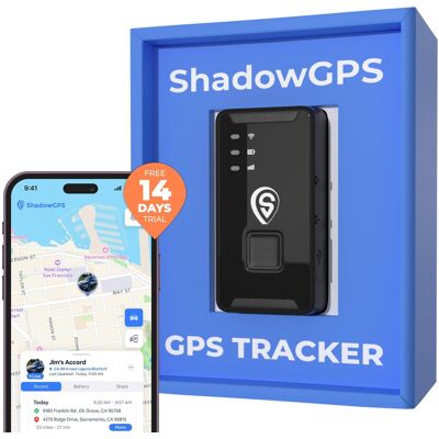 ShadowGPS - ShadowTrack Battery GPS Tracker for Cars & Equipment - Hidden Vehicle Tracking Device, No Monthly Fee for 1 Year - Black ShadowGPS - ShadowTrack Battery GPS Tracker for Cars & Equipment - Hidden Vehicle Tracking Device, No Monthly Fee for 1 Year - Black