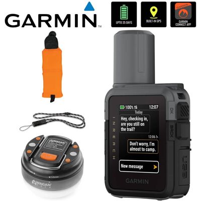 Garmin - inReach Mini 3 Compact SOS Satellite Communicator with Accessories Package - Black Garmin - inReach Mini 3 Compact SOS Satellite Communicator with Accessories Package - Black