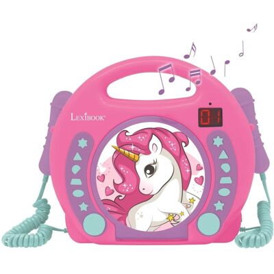 Lexibook - Unicorn Portable CD Player with 2 Sing Along Microphones Lexibook - Unicorn Portable CD Player with 2 Sing Along Microphones