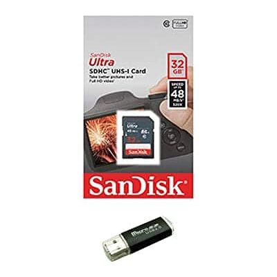 SanDisk - 32GB SD SDHC Flash Memory Card with Bonus SD/TF USB Card Reader SanDisk - 32GB SD SDHC Flash Memory Card with Bonus SD/TF USB Card Reader