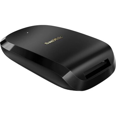 SanDisk - Extreme PRO USB 3.1 CFexpress Memory Card Reader - Black SanDisk - Extreme PRO USB 3.1 CFexpress Memory Card Reader - Black