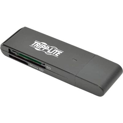 Eaton Tripp Lite Series USB 3.0 SuperSpeed SD/Micro SD Memory Card Media Reader - SD, SDHC, SDXC, Dual-Voltage - Black Eaton Tripp Lite Series USB 3.0 SuperSpeed SD/Micro SD Memory Card Media Reader - SD, SDHC, SDXC, Dual-Voltage - Black
