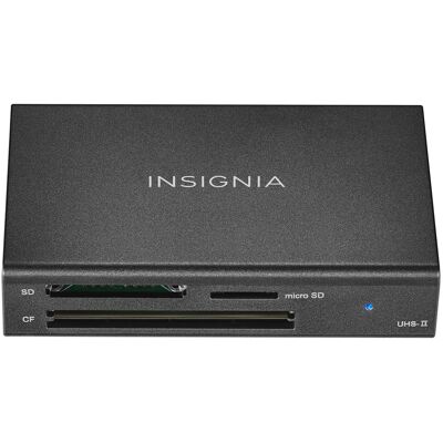 Insignia™ - USB-C to SD, microSD and CompactFlash Memory Card Reader - Black Insignia™ - USB-C to SD, microSD and CompactFlash Memory Card Reader - Black