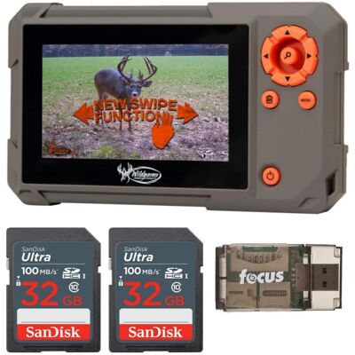 Wildgame Innovations - Trail Pad Swipe SD Card Reader with Memory Cards Bundle Wildgame Innovations - Trail Pad Swipe SD Card Reader with Memory Cards Bundle