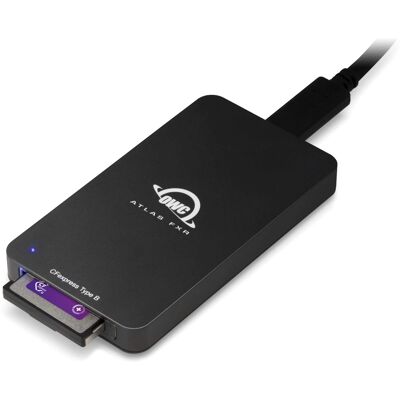 OWC - Atlas FXR Thunderbolt (USB-C) + USB 3.2 (10Gb/s) CFexpress Card Reader OWC - Atlas FXR Thunderbolt (USB-C) + USB 3.2 (10Gb/s) CFexpress Card Reader