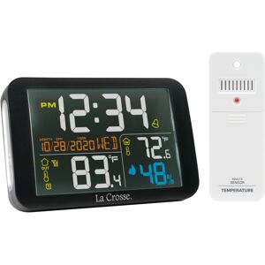 La Crosse Technology - Wireless Digital Color Weather Station with Time - Black La Crosse Technology - Wireless Digital Color Weather Station with Time - Black