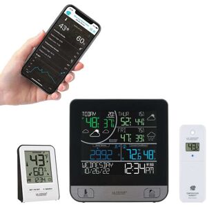 La Crosse Technology - Wireless Wi-Fi Weather Station with 3-Day Forecasting and Bonus Display - Black La Crosse Technology - Wireless Wi-Fi Weather Station with 3-Day Forecasting and Bonus Display - Black