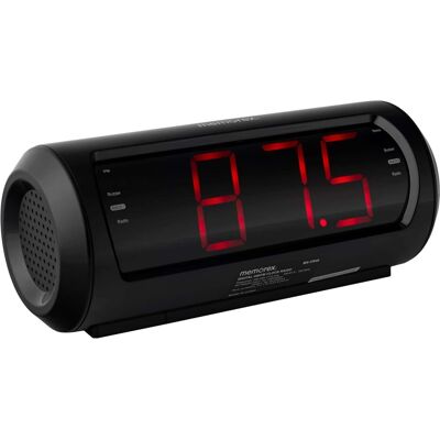 Memorex - CR40 1.8” Digital FM Clock Radio - Black Memorex - CR40 1.8” Digital FM Clock Radio - Black