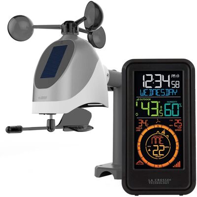La Crosse Technology - Wireless Combo Weather Station with Breeze Wind Sensor - Black La Crosse Technology - Wireless Combo Weather Station with Breeze Wind Sensor - Black