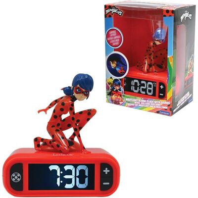 Lexibook - Miraculous Light Character Radio Alarm Clock - Red Lexibook - Miraculous Light Character Radio Alarm Clock - Red