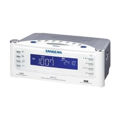 Sangean - AM/FM Dual-Alarm Clock Radio - White Sangean - AM/FM Dual-Alarm Clock Radio - White