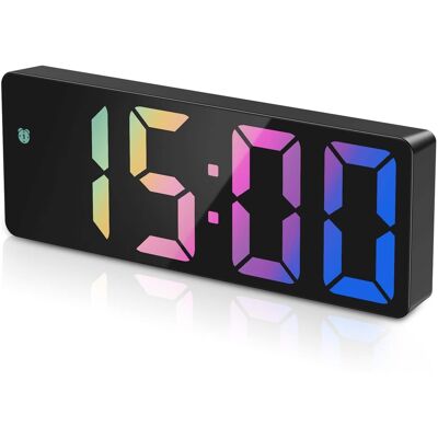 Dazzed Corner - Digital Alarm Clocks for Bedrooms, LED Digital Clock - Colorful Dazzed Corner - Digital Alarm Clocks for Bedrooms, LED Digital Clock - Colorful