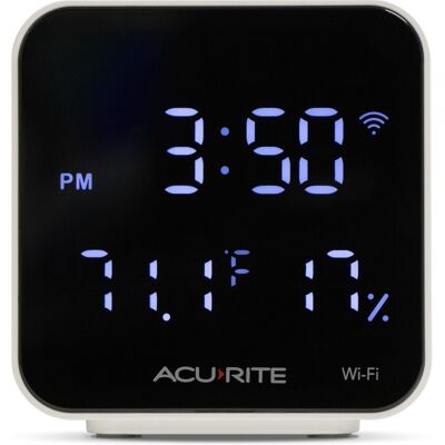 AcuRite - Smart WiFi Indoor Thermometer & Hygrometer with App for Infrared Control & Remote Monitoring - Black AcuRite - Smart WiFi Indoor Thermometer & Hygrometer with App for Infrared Control & Remote Monitoring - Black
