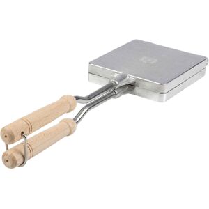 Kings County Tools - 10-Inch Sandwich Maker Press - Silver and Brown Kings County Tools - 10-Inch Sandwich Maker Press - Silver and Brown