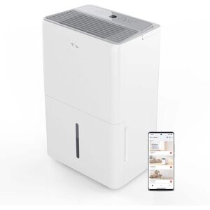 TCL - 2,000 Sq. Ft. 25 Pint Smart Dehumidifier - White TCL - 2,000 Sq. Ft. 25 Pint Smart Dehumidifier - White