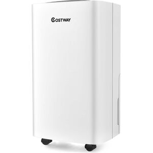 Costway - 1500 Sq. Ft Portable 24 Pints Dehumidifier For Medium To Large Spaces - White Costway - 1500 Sq. Ft Portable 24 Pints Dehumidifier For Medium To Large Spaces - White