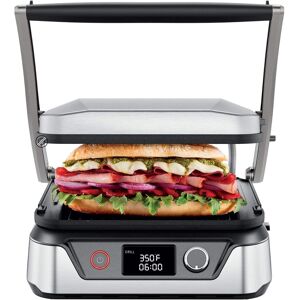 Chefman - 5-in-1 Digital Panini Press Grill w/ Adjustable Temp, Opens Flat - Stainless Steel Chefman - 5-in-1 Digital Panini Press Grill w/ Adjustable Temp, Opens Flat - Stainless Steel