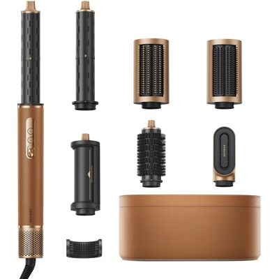 Dreame - AirStyle Pro 7-in-1 Hair Styling Device, Quick Dry, 2 Rollers, Straightening Brush, Less Frizz, Airflow Styling - Gold Dreame - AirStyle Pro 7-in-1 Hair Styling Device, Quick Dry, 2 Rollers, Straightening Brush, Less Frizz, Airflow Styling - Gold