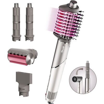 Shark - FlexFusion Air + Ceramic Styling & Drying System with Scalp Shield Mode - Metallic Mist Shark - FlexFusion Air + Ceramic Styling & Drying System with Scalp Shield Mode - Metallic Mist